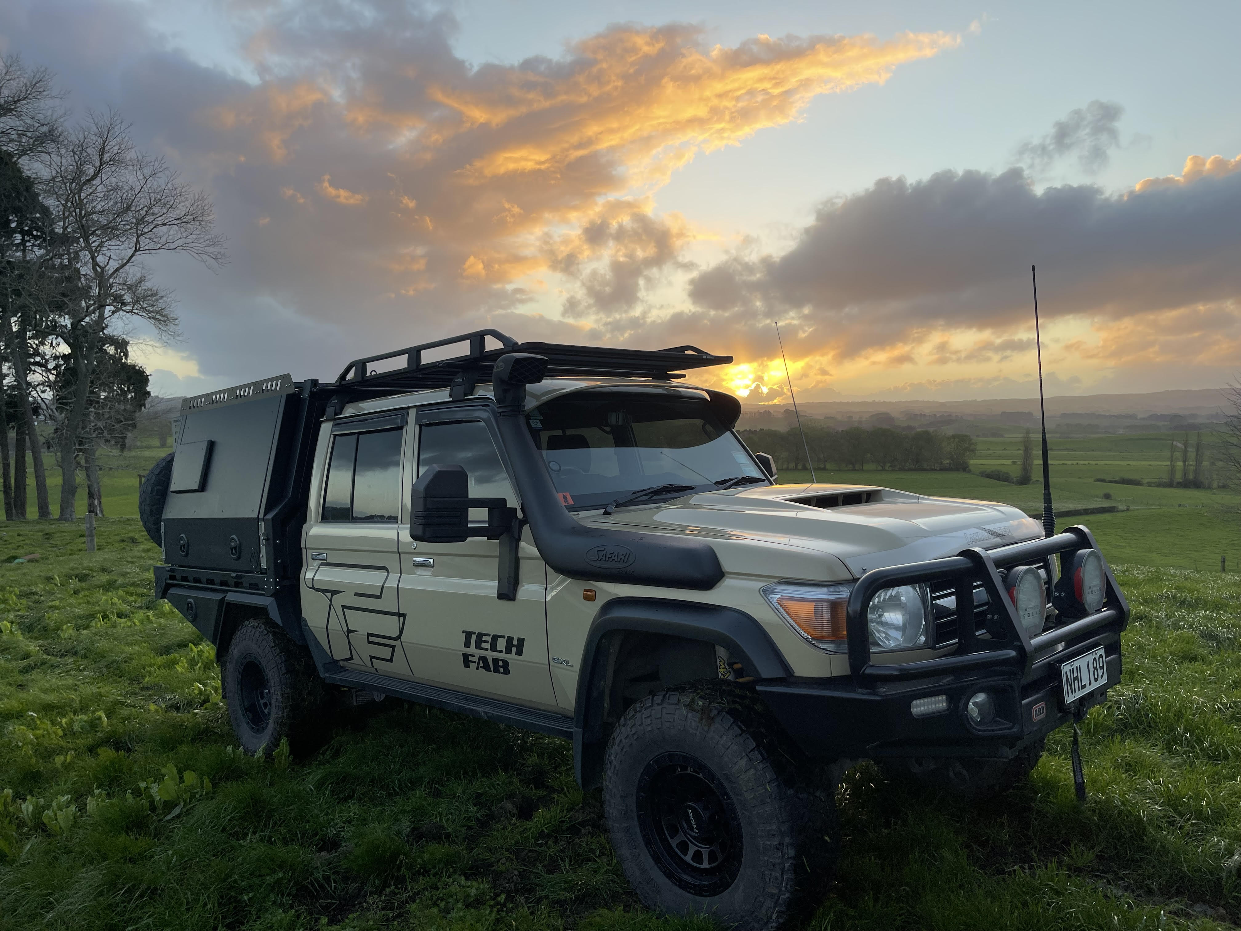 Tech Fab truck on ridgeline